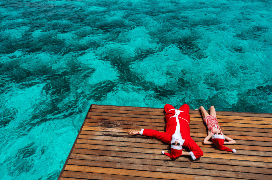 Santa, sea